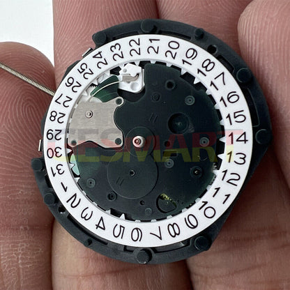 Sunon PE48 quartz watch movement with 2 hands and small second at 3 o'clock, precise timing