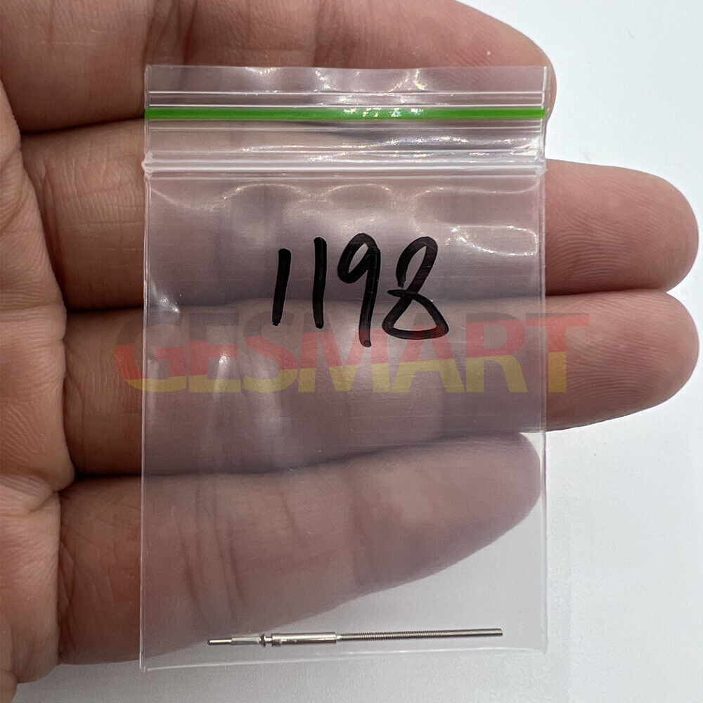 Swiss Made Watch Winding Stem for ISA 1198 Movement by Watchmaker, precise replacement part for watch repair.