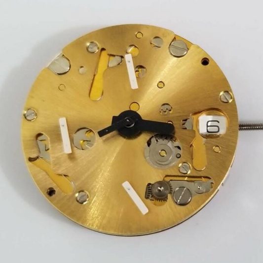 1. ISA 9232 quartz movement gold watch repair part for precise timekeeping.  