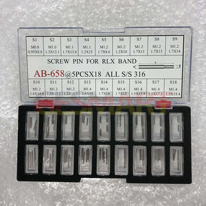 AB-658 Set of 90PCS Screw Type Watch Bracelet Band Link Pin Thread for