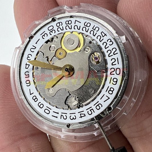 China Made SHANGHAI 2824 Silber geschnitzt automatische mechanische Bewegung Datum bei 3