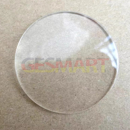 Verre minéral de remplacement pour montre ronde à dôme simple de 1,0 mm d'épaisseur, 29-39 mm