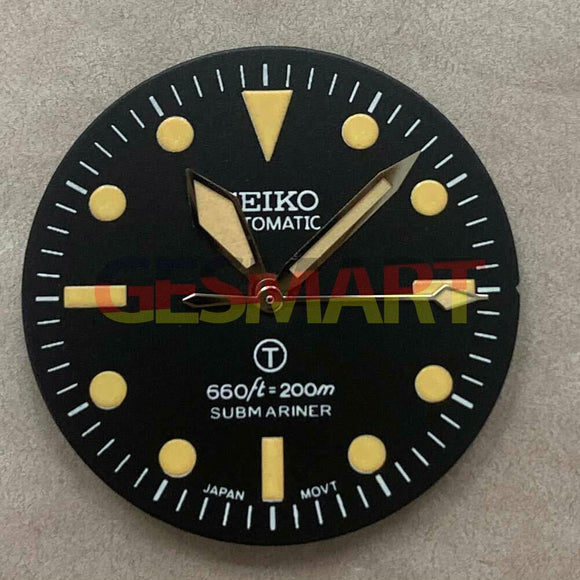 28.50mm Watch Dial Green Luminous Suitable for NH35/NH36 Movement Watch #A05