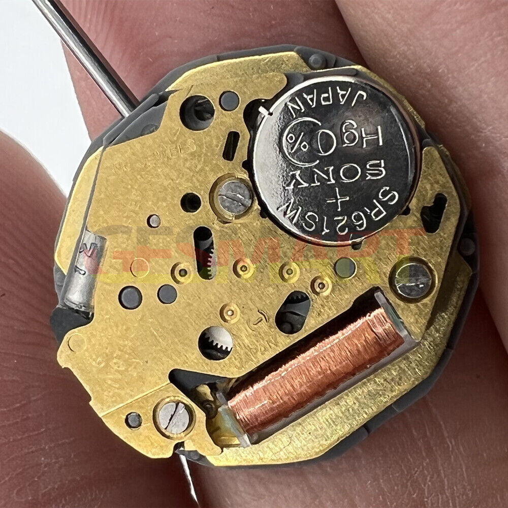 Miyota 6L12 Quartz Movement with Date Display at 3, Japan-Made Precision for Watch Repairs