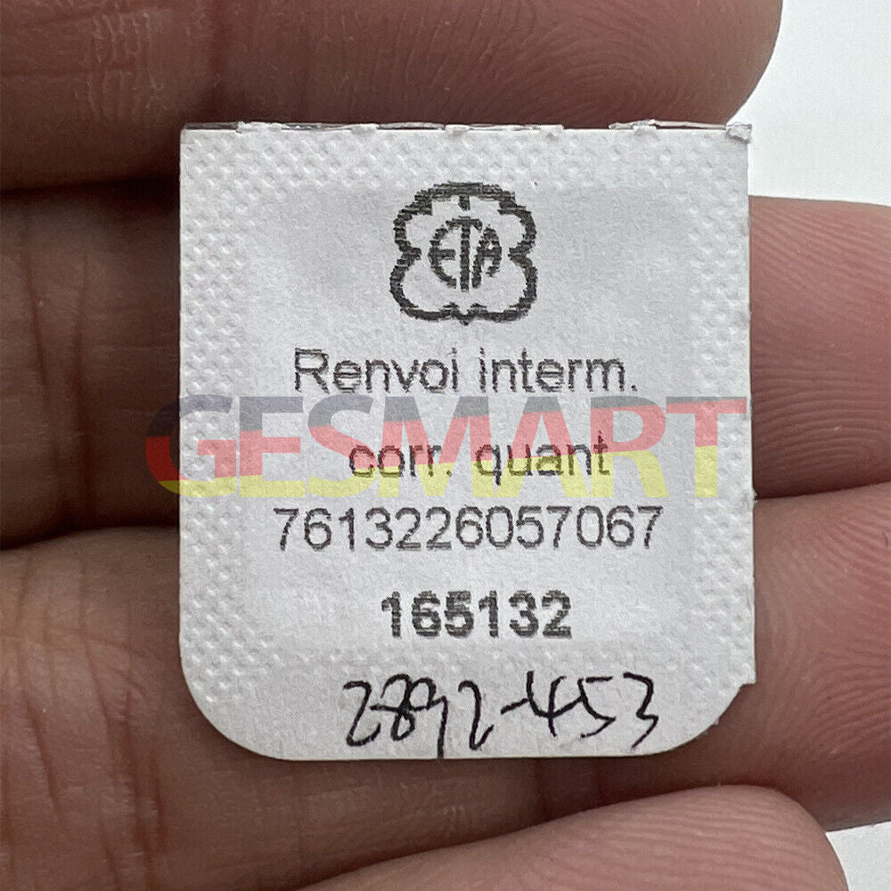 Watch Part Ref.453 small date corrector wheel for ETA 2892 movement, precision replacement enhancing timepiece accuracy.