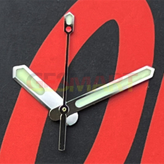 Silver and gold trimmed C3 Super Lume watch hands compatible with SKX007 and SBBN models.