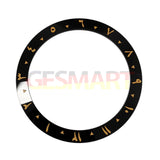 38mm Arabic Numerals 1-12 Ceramic Inclined Watch Bezel for 40mm SUB Watch Case