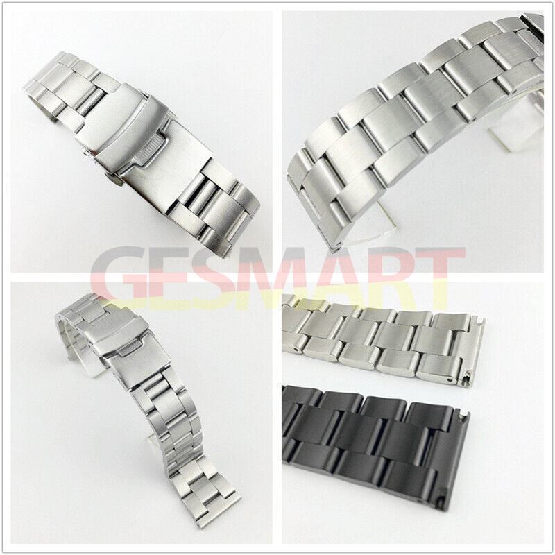 Diving Silk leather watch band, durable double lock buckle, fits 18-26mm watches.