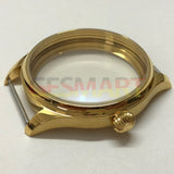 44mm 316L Golden Watch Case for Seagull ST3600/ST3621/ETA6497/ETA6498 Movement