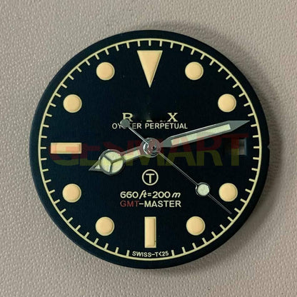 Watch Dial Blue/Green Luminous Suitable for 8215/2813/8200 RLX Dial With Hands