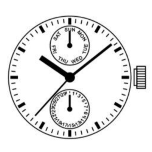 Epson VX3P quartz watch movement repair part for accurate timekeeping in wristwatches.