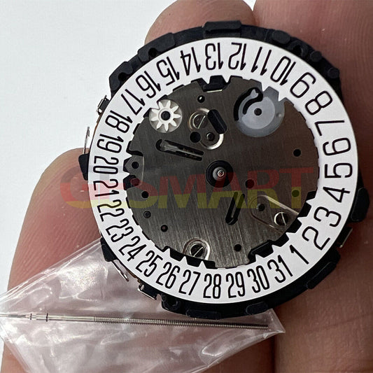 Hattori Epson VL58A quartz watch movement with date display at 6 o'clock, Japan made.