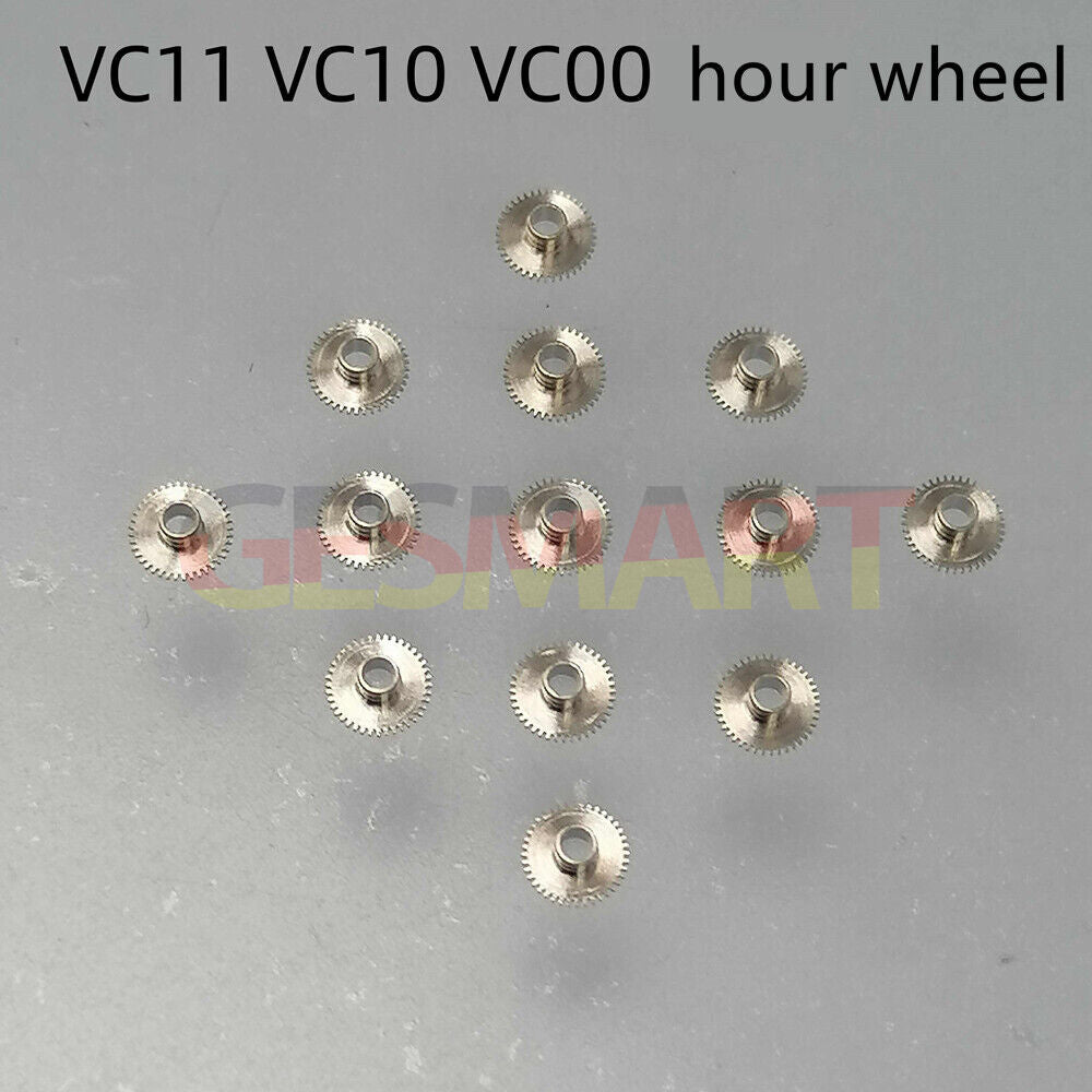 1. 5PCS Hattori Epson TMI watch hour wheels for VC00 VC01 movement, precise gear parts.  