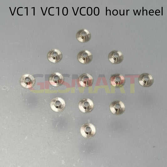 1. 5PCS Hattori Epson TMI watch hour wheels for VC00 VC01 movement, precise gear parts.  