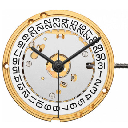 ETA E61.111 watch quartz with 3 hands and date window at 3 o'clock, Swiss movement by ETA