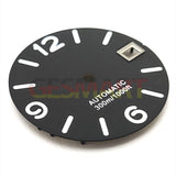 Green Luminous White Number Watch Dial for NH35 NH36 Movement Watch Part