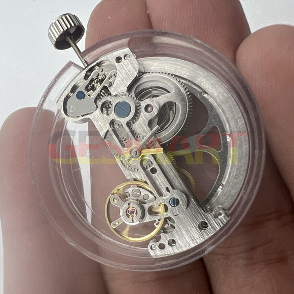 Asian LG0807 Silver Rectangle Bare Balance Wheel Automatic Mechanical Movement