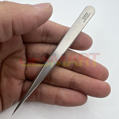Bergeon 7026-3C stainless steel anti-magnetic tweezers for precise watch repair tasks.