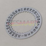 #2 Brand New Generic Replacement White Date Disk Wheel Date Wheel for RLX 3235 Movement