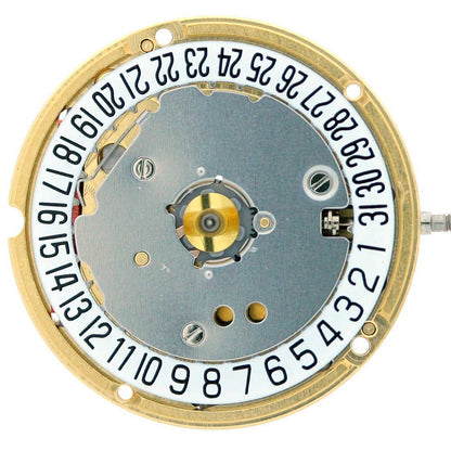ETA F03.111 Swiss quartz watch movement with 3 hands and date at 3/6 for precise timekeeping