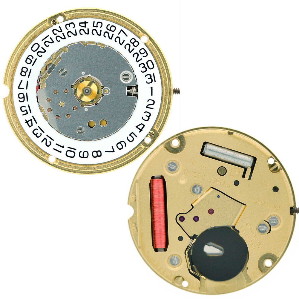 ETA F04.111 Watch Quartz 3 hands Date 3 Swiss Movement