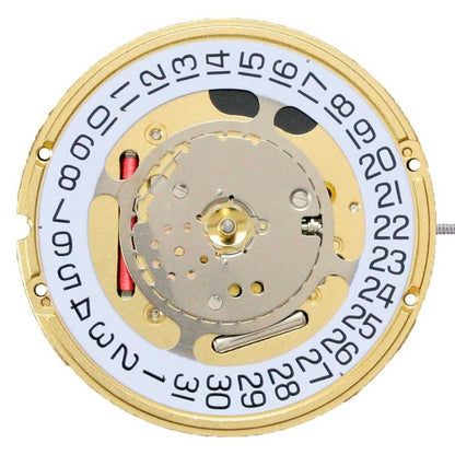 ETA F06.111 Swiss quartz watch movement showing 2/3 hands with date window at 3 or 6 o'clock position.