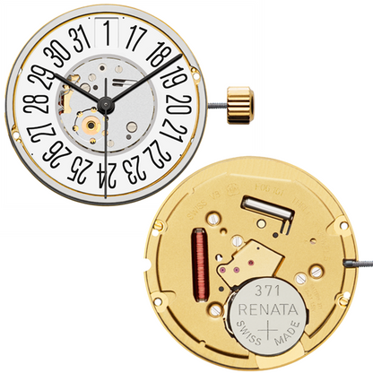 ETA F06.161 Watch Quartz Movement Swiss Made Movement 3 Hands Date At 3