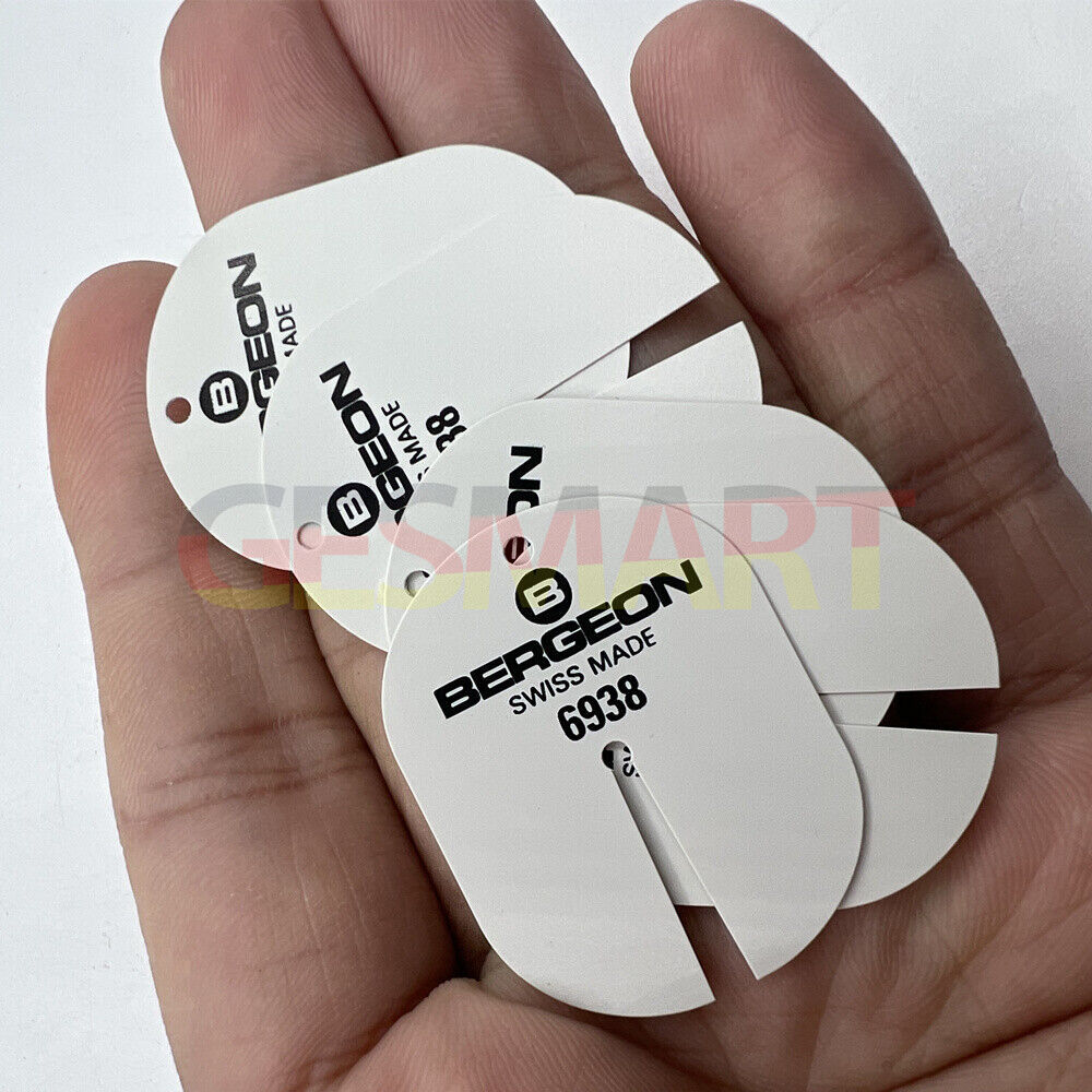 Set of Bergeon 6938 watch dial protectors in multiple packs, ideal for precise watch repair and maintenance.