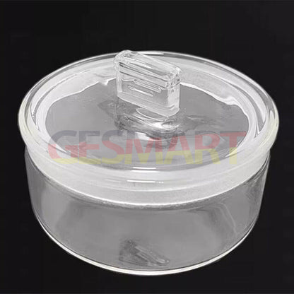 Oil benzine cup with anti-leak cover for watch repair, 70/80x35mm size, precision tool.