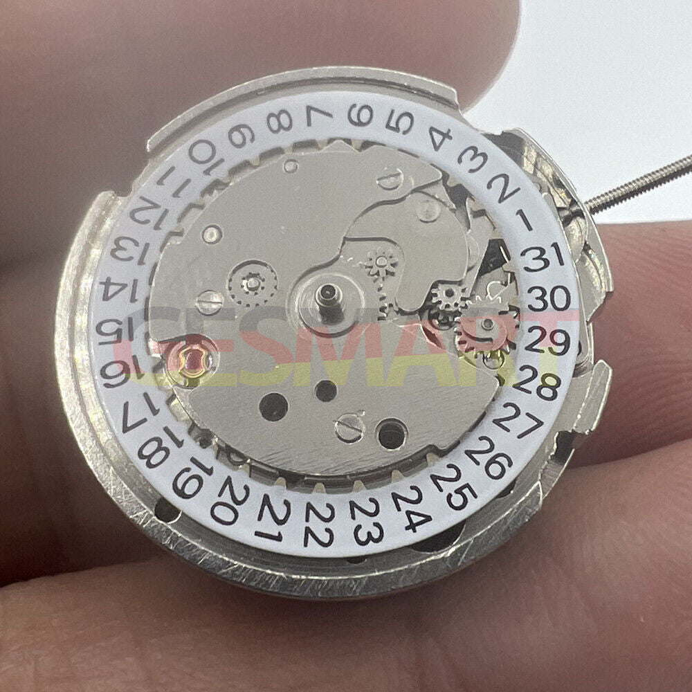 26.5mm 7120 automatic mechanical watch movement with single calendar and 3 hands, precision timekeeping.