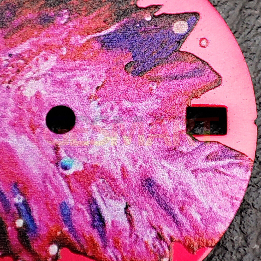 28.5mm pink oil painting watch dial with leaf design, ideal for NH35 movement watchmakers.