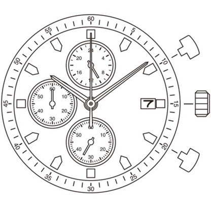 Mouvement à quartz japonais Miyota FS10, fabriqué au Japon
