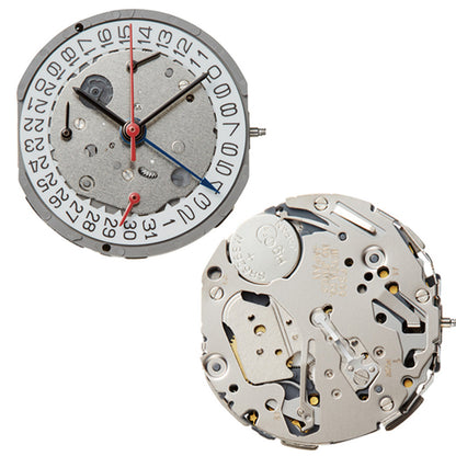 Mouvement à quartz japonais Miyota FS16, date à 3/6, fabriqué au Japon