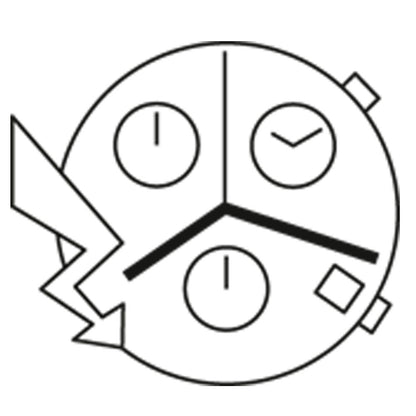 ETA G10.962 Uhr Quarz Chronograph 3 Augen Datum 4 Schweizer Uhrwerk
