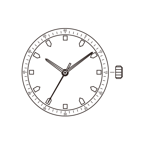 Mouvement à quartz japonais Miyota GL30, fabriqué au Japon
