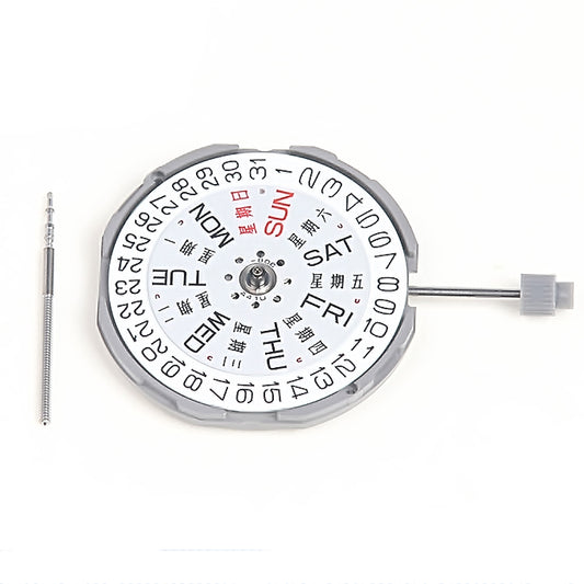 Miyota GM00 Japan quartz movement watch accessory with English and Chinese characters, precise timekeeping.