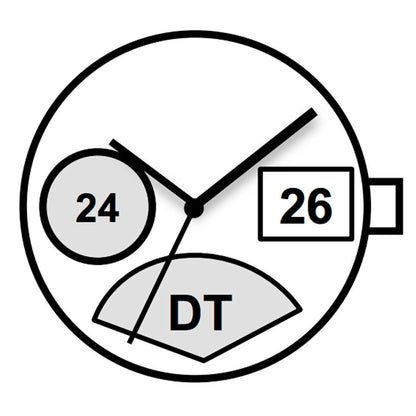 Miyota GP03 Japan Quartz movement, precise watch part for reliable timekeeping in accessories.