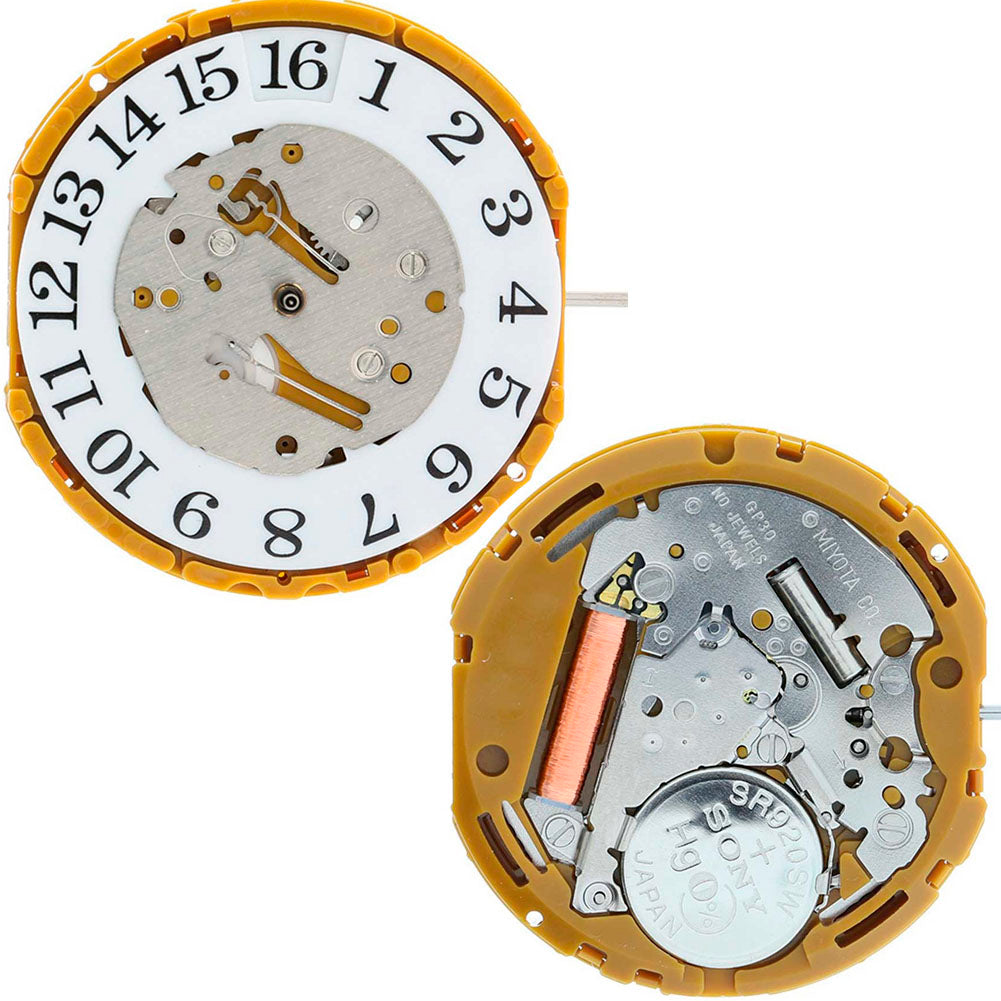 Mouvement à quartz japonais Miyota GP30, fabriqué au Japon