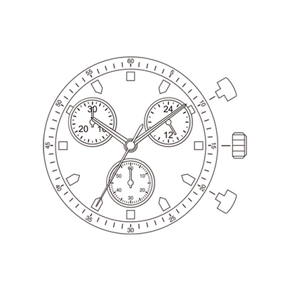 Mouvement à quartz japonais Miyota JS00 Fabriqué au Japon