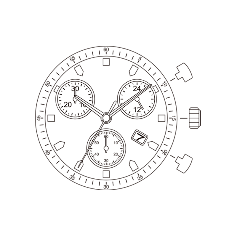 Mouvement à quartz japonais Miyota JS05, fabriqué au Japon