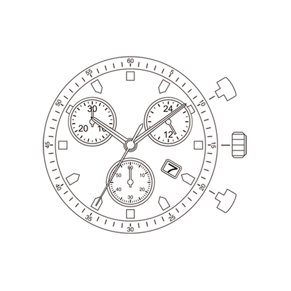Mouvement à quartz japonais Miyota JS05, fabriqué au Japon