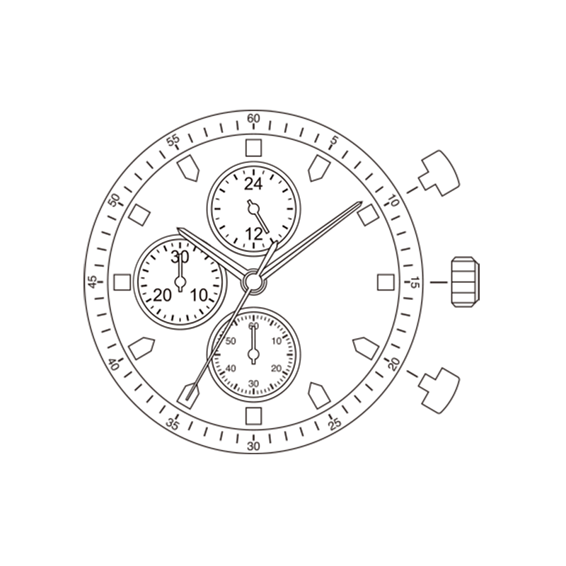 Mouvement à quartz japonais Miyota JS10, fabriqué au Japon
