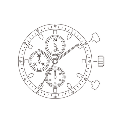 Mouvement à quartz japonais Miyota JS10, fabriqué au Japon