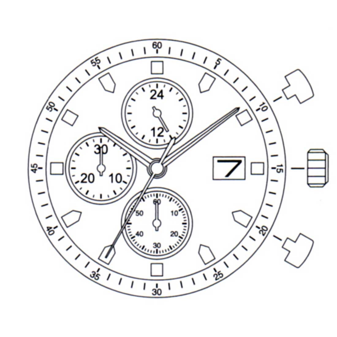 Mouvement à quartz japonais Miyota JS16, fabriqué au Japon