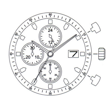 Mouvement à quartz japonais Miyota JS16, fabriqué au Japon