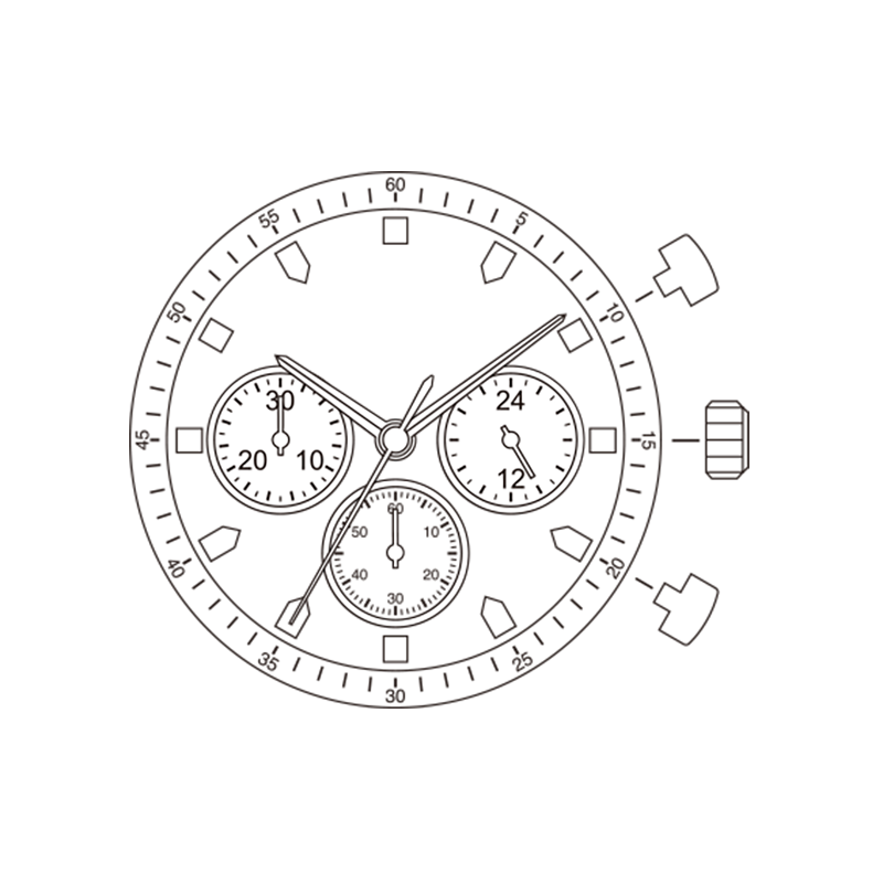 Miyota JS20 Japan Quartz Movement Japan Made