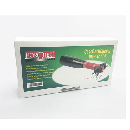 Horotec MSA07.014 watch case opener with adjustable jaws for precise battery replacement in watch accessories.