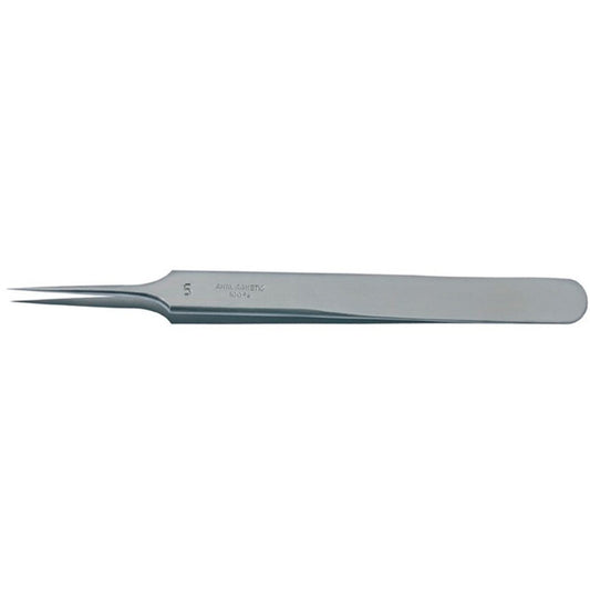 Horotec MSA12.302-5 precision anti-magnetic #5 tweezers for delicate watch accessory repairs and detailed craftsmanship.