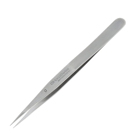 Horotec MSA12.812-0 antimagnetic steel Geneva-shaped tweezer L120mm for precise watch repair tasks