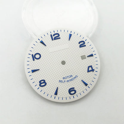 35.6MM watch dial with clear markers for ETA 2836 and Miyota 8215 movements.